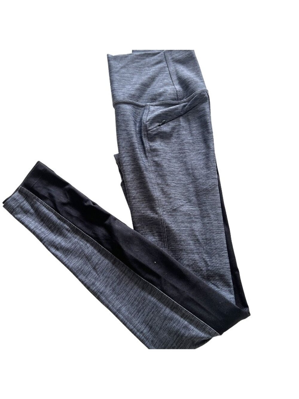 Victorias Secret Pink Gray & Black High-Waisted Leggings With Side Pocket Size S